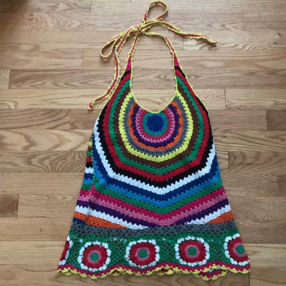 Knit halter top